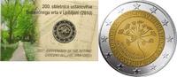 Speciale 2 euromunten 2 Euro Slovenië 2010 Botanische Tuin in coincard -