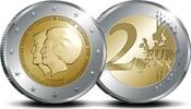 Speciale 2 euromunten 2 euro Nederland 2013 Dubbelportret Beatrix & Alexander -