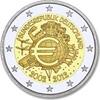 Speciale 2 euromunten 2 Euro Duitsland 10 jaar Euro -