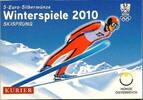 Oostenrijk 5 Euro Oostenrijk 2010, 5 Euro Skispringer in Blister -