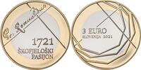 Slovenië 3 Euro2021 '300ste Verjaardag Van Skofjeloski Pasijon' -