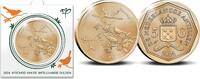Nederlandse Antillen 2024 5 gulden 'Afscheid van de gulden in munthouder. -