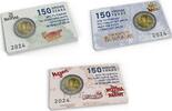 Speciale 2 euromunten 2 euro Griekenland 2024 'Penelope Delta' in coincard (set van drie) -