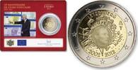 Speciale 2 euromunten 2 Euro Luxemburg 2012 10 jaar Euro in Coincard -