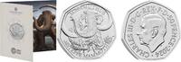 Verenigd Koninkrijk 50 pence Groot Brittannië 2024 50 Pence 'Ice Age Giants- Steppe Mammoth' -