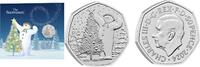Verenigd Koninkrijk 50 pence Groot Brittannië 2024 50 Pence The Snowman' -