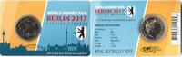 Australië Australie 2017 1 Dollar 'World Money Fair Berlin' in coincard -