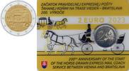 Speciale 2 euromunten 2 Euro Slowakije 2023 'Exprespost te paard' in blister -