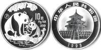 China China 1993 10 Yuan 'Panda' Zilver -