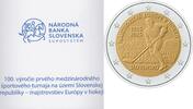 Speciale 2 euromunten 2 Euro Slowakije 2025 '1ste Internationale Sporttoernooi IJshockey ' -