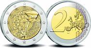 Speciale 2 euromunten 2 Euro Nederland 2022 'Erasmus-programma' licht gecirculeerd -