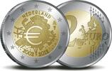  2012 Speciale 2 euromunten 2 euro Nederland 2012 10 jaar Euro  in capsule PP