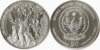 Rwanda Rwanda 2016 50 Amafaranga African Ounce - Stokstaartjes Zilver -