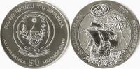 Rwanda Rwanda 2017 50 Amafaranga Nautical Ounce - Santa Maria Zilver -