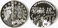 Frankrijk Frankrijk 2011 10 Euro 30e Anniversaire Fête de la Musique Zilver -