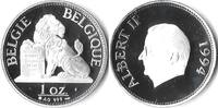 België België 1994 Albert II - Leeuw met grondwet 1 oz Zilver -