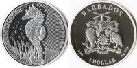 Barbados Barbados 2018 1 Dollar 'Zeepaardje' Caribbean Silver -