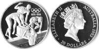 Australië Australië 20 Dollar 'Olympische Spelen-zwemestafette' 1896-1996 Zilver -