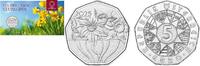 Oostenrijk 5 Euro Oostenrijk 2025 5 Euro 'Pasen - Ein fest dem Neubeginn (Narcissen)' Zilver in blister -