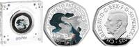 50 pence 2025 Verenigd Koninkrijk Groot Brittannië 2025 50 Pence  Harry Potter - Patronus  Zilver  Gekleurd PP
