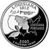 Verenigde Staten U.S.A ¼ Dollar Louisiana -