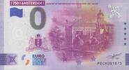 0 Euro Biljetten 0 Euro biljet Nederland 2025 '750 Jr. Amsterdam-Gezicht op Nieuwezijdsburgwal met paleis' -
