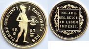 Replica van 'Dubbele Dukaat 1867' Goud met certificaat. -