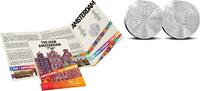 5 Euro Nederland 2024 '750 jaar Amsterdam' Vijfje Zilver in blister PP