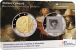 Nederland 2019 Holland coin Fair coincard thema Rembrandt Met zilveren penning