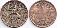 Nederlandse Antillen Nederlandse Antillen 1952 1 Cent Juliana (deel arcering vz ontbreekt) -