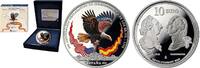 Spanje 2025 10 Euro '250 Jr. Onafhankelijkheid USA - Am. Zeearend' zilver PP