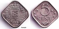 Nederlandse Antillen Nederlandse Antillen 5 cent 1977 vervuild stempel -