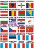 Zubehör Stickervel met de Eurolanden 48x48mm -