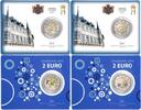 Speciale 2 euromunten 2 Euro Luxemburg 2025 'Serie van vier coincards' met muntteken -