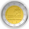 Speciale 2 euromunten 2 Euro België 2014 1e wereldoorlog -