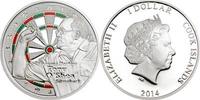 Cook Islands Cook Islands 2014 1 Dollar Famous Darters Tony O'Shea -