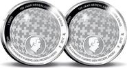 Nederland 2017 5 Euro het Rode Kruis Vijfje Verzilverd -