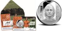 Nederland 2017 5 Euro Het Johan Cruijff vijfje in Coincard 1e dag uitgifte -