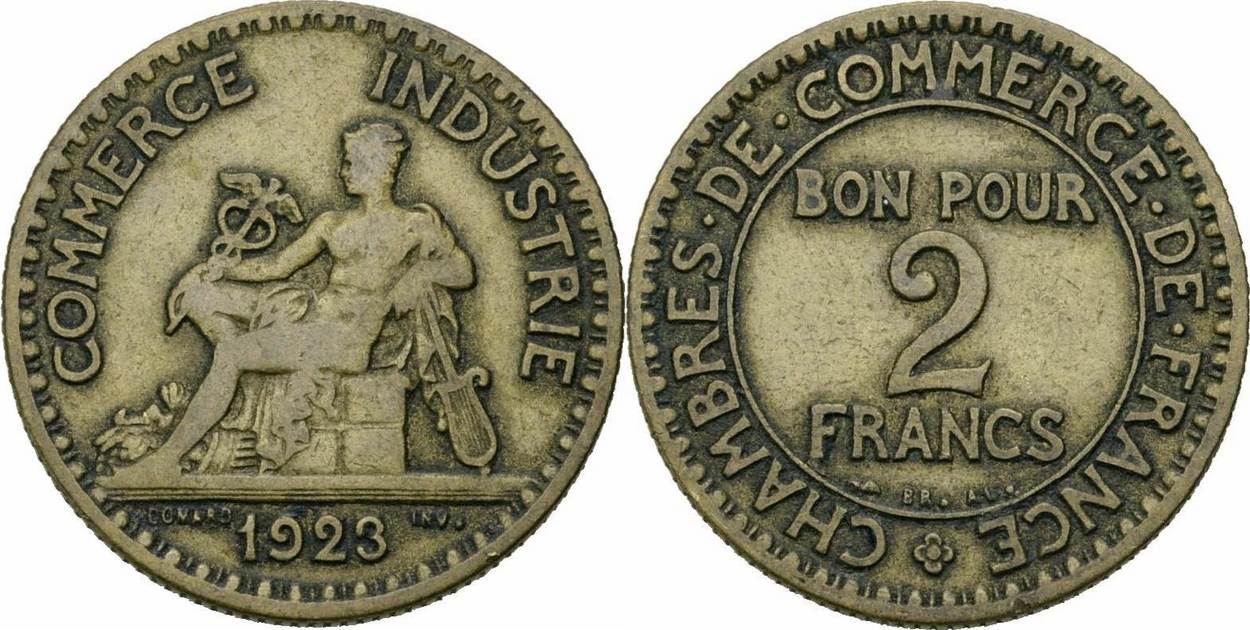 Piece Bon Pour 2 Francs 1923 Valeur