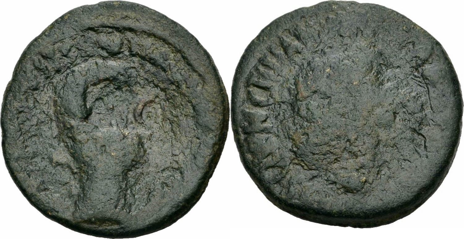 Römisches Kaiserreich 6 V Chr Augustus As 6 B C Münzmeister Sex Nonius Quinctilianus