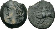 Kelten Bronze Kelten Nemausus Nîmes Provincia Bronze NAMA/ΣΑΤ Frau Kopf Eber Castellin 120 -