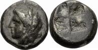 Ionien Diobol Phokaia Ionien Diobol 387-326 BC Omphale Löwenfell Keule Quadratum Incusum BMC - -