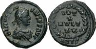 Römisches Kaiserreich Nummus Theodosius I Nummus Antiochia 378-383 VOT X MVLT XX Kranz Vota ANTB RIC 56 (c) -