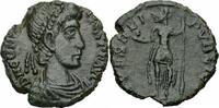 Römisches Kaiserreich 1/2 Centenionalis Rom Constantius II Nummus 355-361 SPES REI PVBLICE Kaiser Helm Globus Speer -