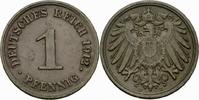 Deutsches Reich 1 Pfennig Deutsches Reich 1 Pfennig 1912 D München Großer Adler Kaiserreich Jaeger 10 -