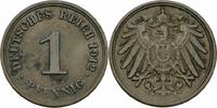 Deutsches Reich 1 Pfennig Deutsches Reich 1 Pfennig 1912 F Stuttgart Großer Adler Kaiserreich Jaeger 10 -