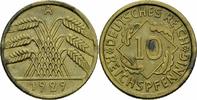 Weimarer Republik 10 Reichspfennig Weimarer Republik Deutsches Reich 10 Reichspfennig 1929 A Berlin Jaeger 317 -