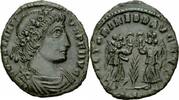 Römisches Kaiserreich Follis Constantius II Follis Siscia 347/8 VICTORIAE DD AVGGQ NN Zwei Victorien RIC 194 -