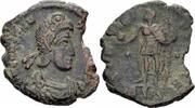 Römisches Kaiserreich 1/2 Centenionalis Constantius II Nummus Siscia 355-361 SPES REI PVBLICE Kaiser Globus RIC 406 - R -