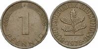 Deutschland 1 Pfennig Deutschland 1 Pfennig 1976 F Stuttgart BRD Bundesrepublik SS/VZ Jaeger 380 -